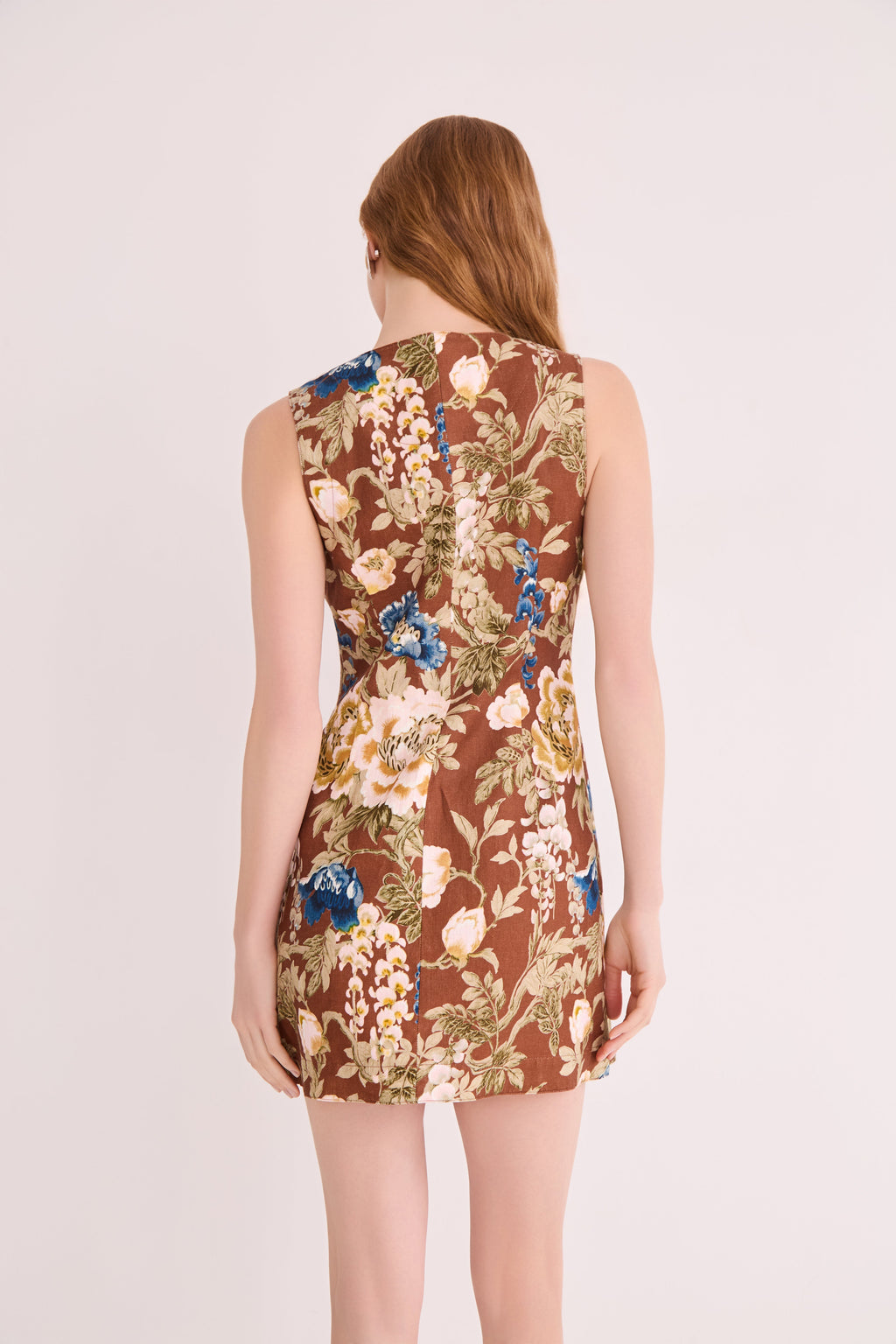 Rhapsody Dress in Flora Meadow Brown