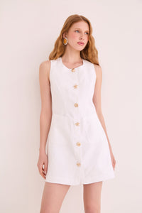 Rhapsody Dress in White