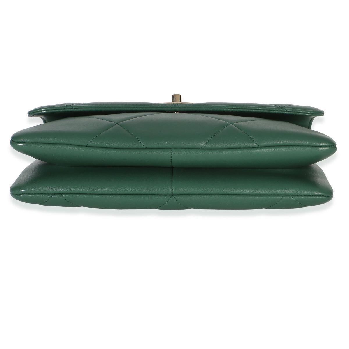 Chanel Green Quilted Lambskin Small Trendy Flap Bag Handbag 5