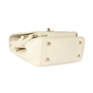 Chanel Cream Caviar Mini Business Affinity Flap Handbag clasp