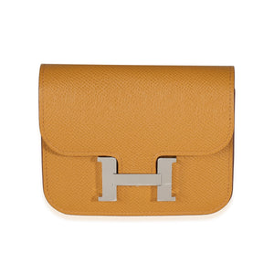 Hermès Sesame Epsom Constance Slim Wallet PHW Wallet fv
