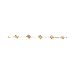 Van Cleef & Arpels Yellow Gold Vintage Alhambra Bracelet 4