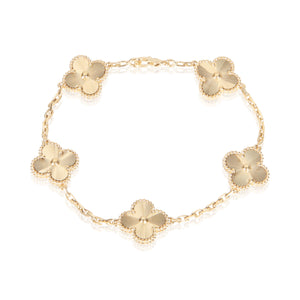 Van Cleef & Arpels Yellow Gold Vintage Alhambra Bracelet fv