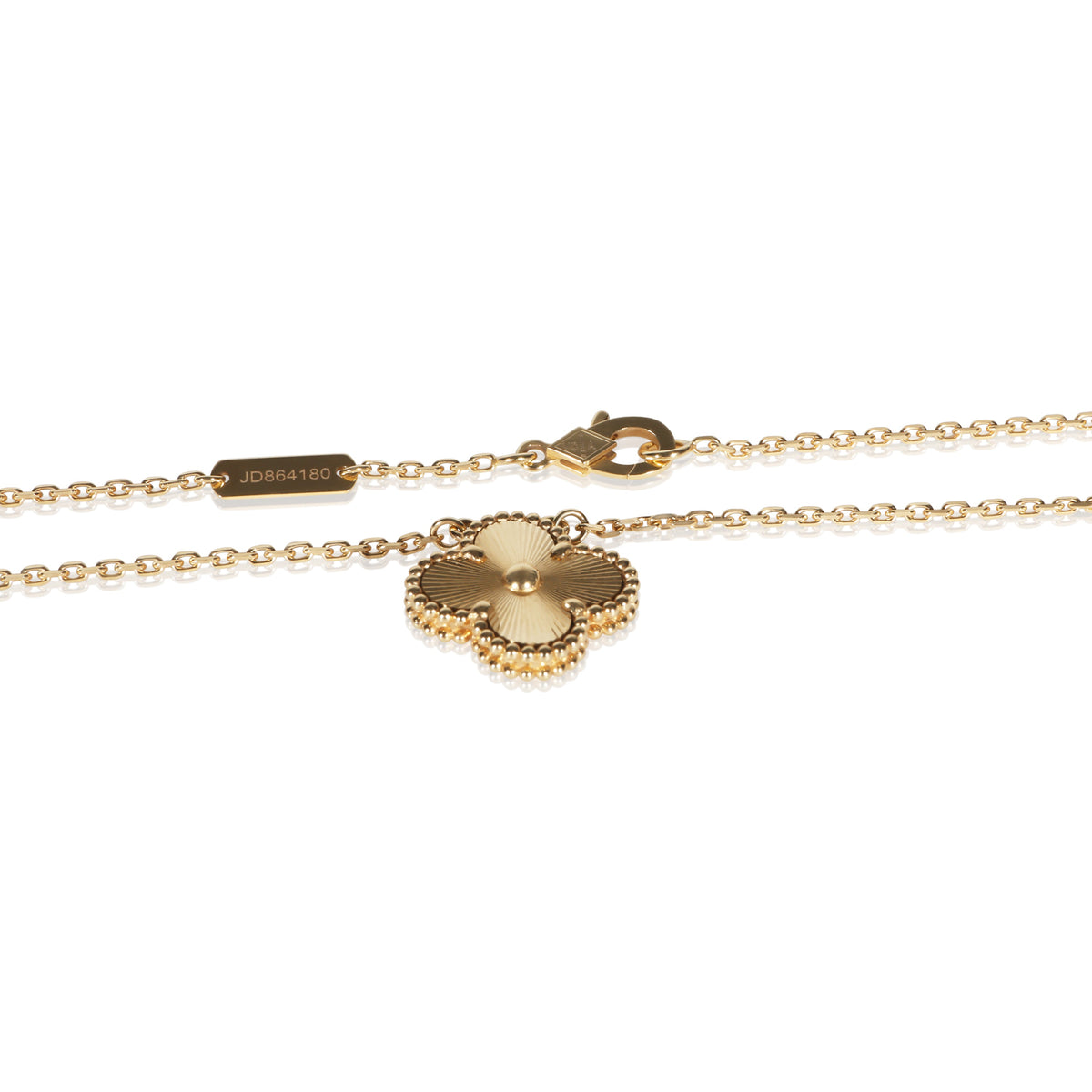 Van Cleef & Arpels Yellow Gold Vintage Alhambra Pendant 2