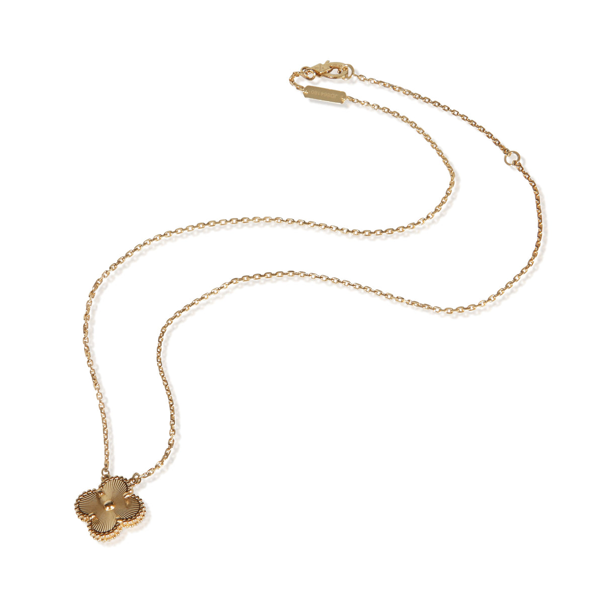 Van Cleef & Arpels Yellow Gold Vintage Alhambra Pendant 3