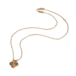 Van Cleef & Arpels Yellow Gold Vintage Alhambra Pendant 3