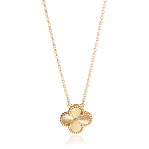 Van Cleef & Arpels Yellow Gold Vintage Alhambra Pendant fv