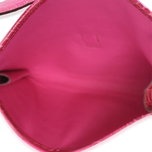 Hermès Fuchsia Shiny Crocodile Niloticus Mini Jige Clutch Handbag 9