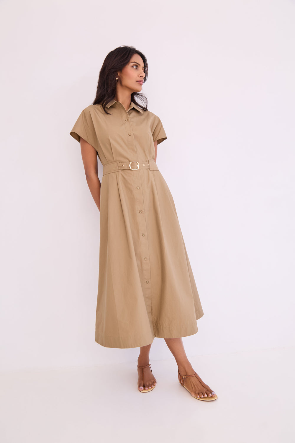 Sawyer Dress in Khaki