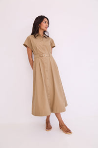 Sawyer Dress in Khaki