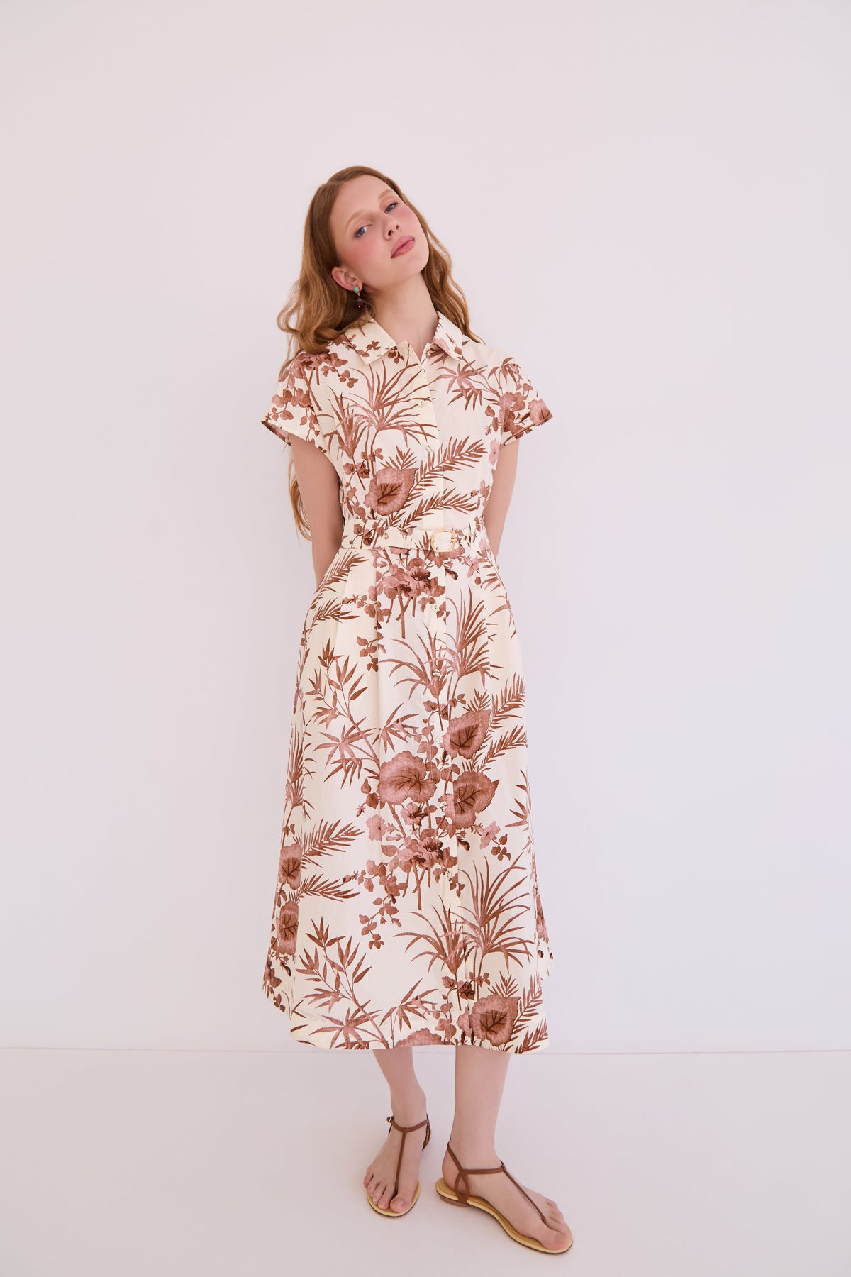 Sawyer Dress in Paradise Camel