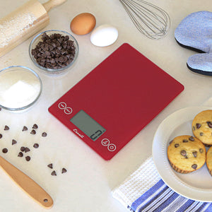 Arti Glass Digital Scale in Rio Red