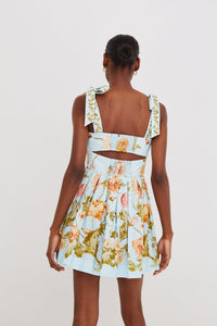 Tula Mini Dress in Lockwood Flora Sky