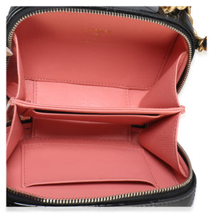 Chanel Black Quilted Patent Mini Vanity Chain Bag Handbag 8