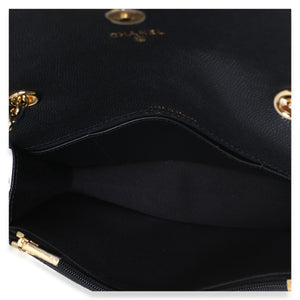 Chanel Black Quilted Caviar Casino Flap Phone Holder Handbag 8