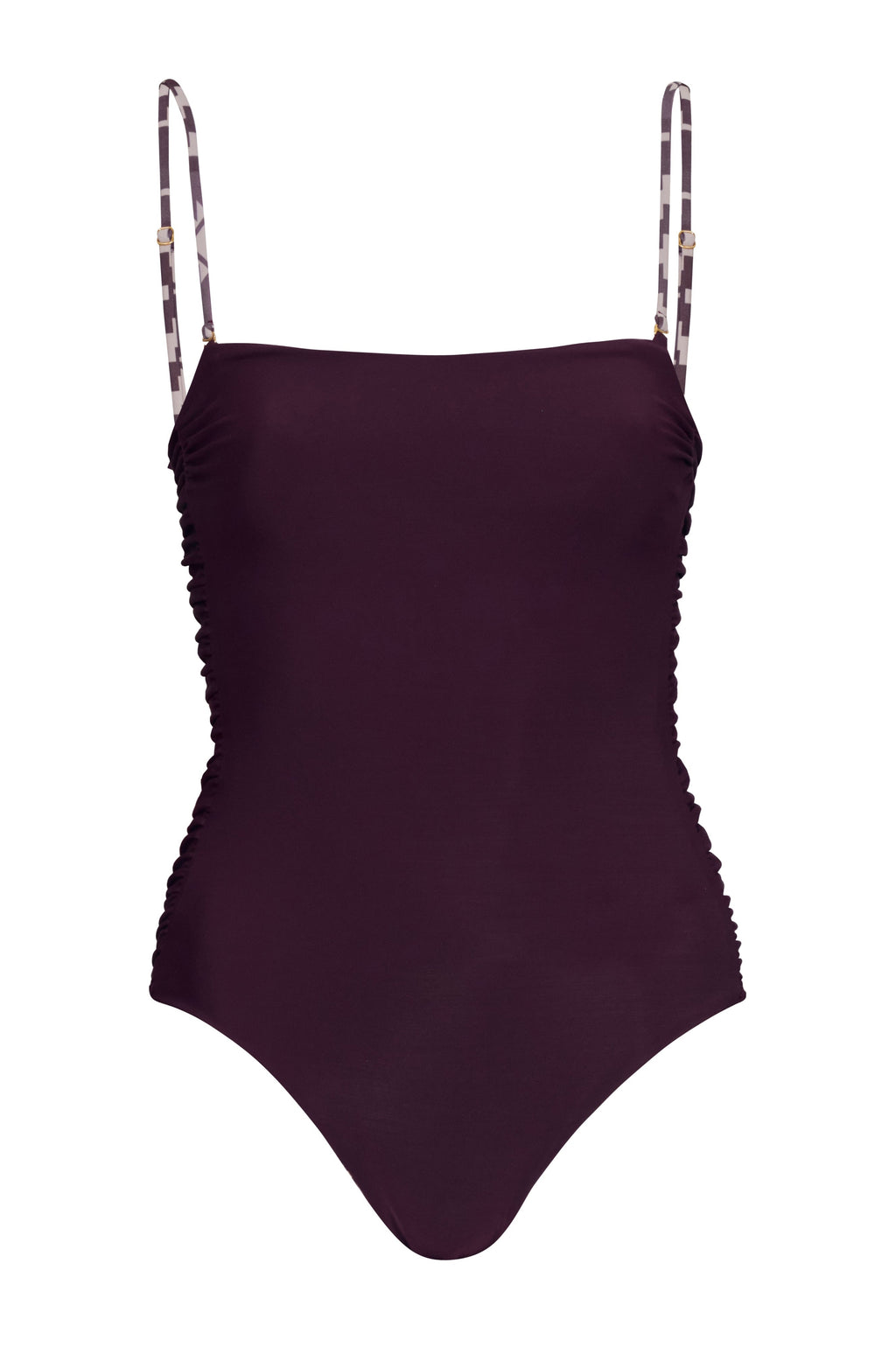Las Balsas One Piece in Ethnic Motif & Purple