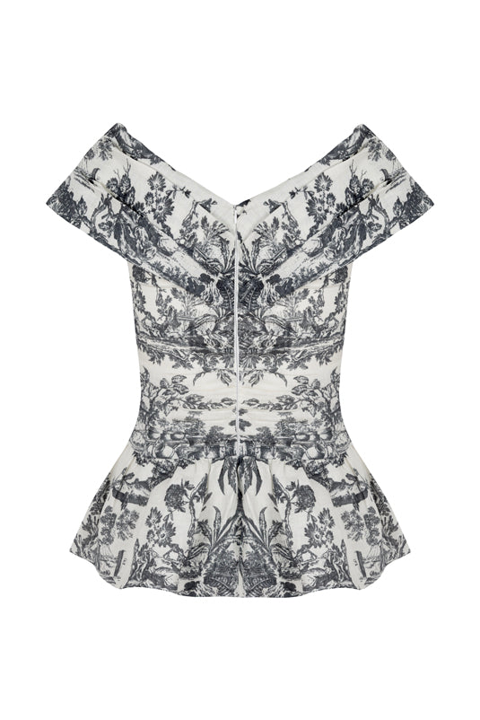 Lily Top And Skirt Set Black Toile