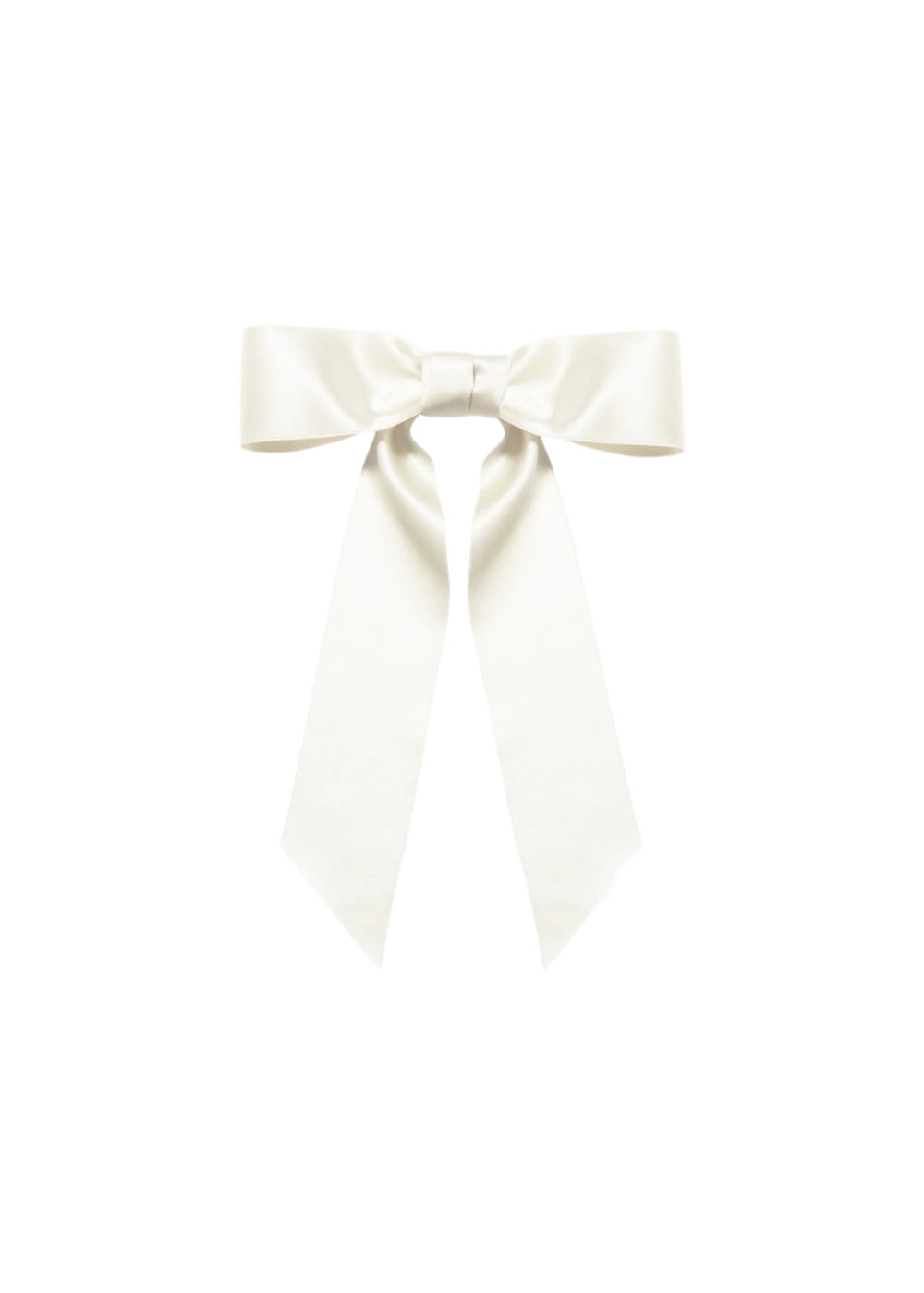 Virginia Bow Barrette in Snow