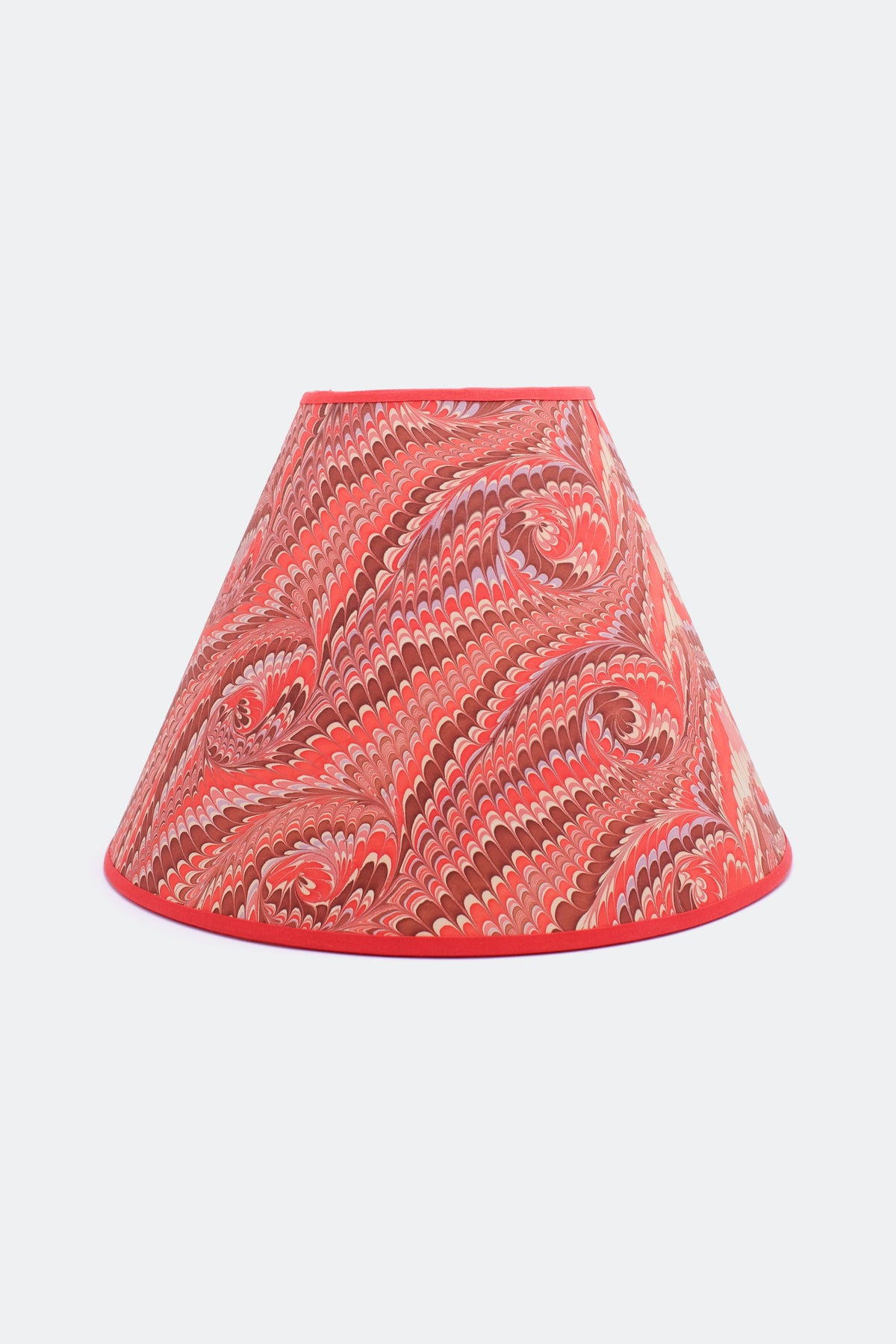 16" Empire Lampshade in Hand-Marbled