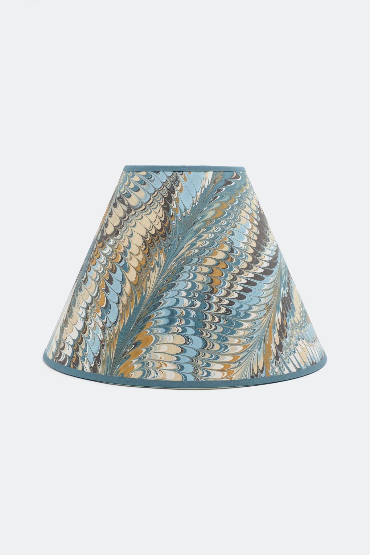 16" Empire Lampshade in Hand-Marbled