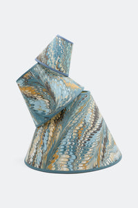 Stacked 16" Hand-Marbled Empire Lampshades with artistic arrangement - Inner Child