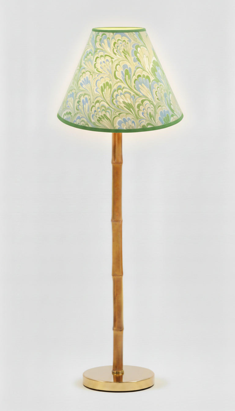 16" Empire Lampshade in Hand-Marbled