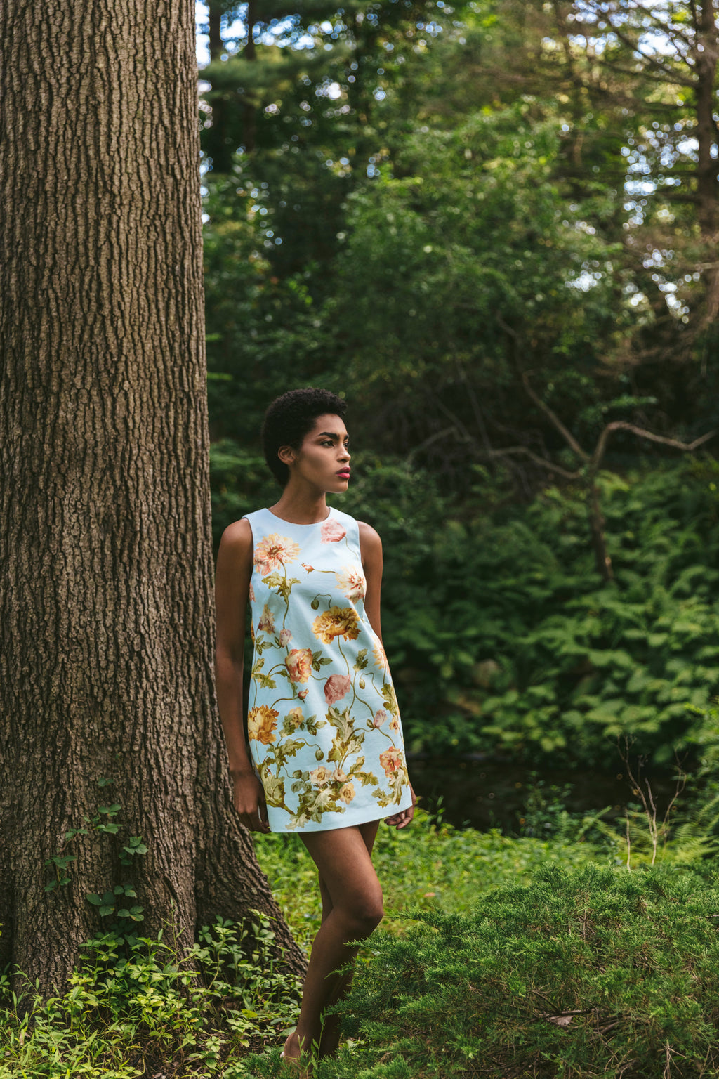 Mackenzie Dress in Lockwood Flora Sky