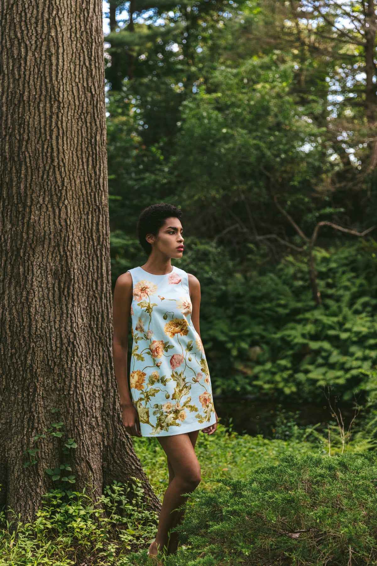 Mackenzie Dress in Lockwood Flora Sky