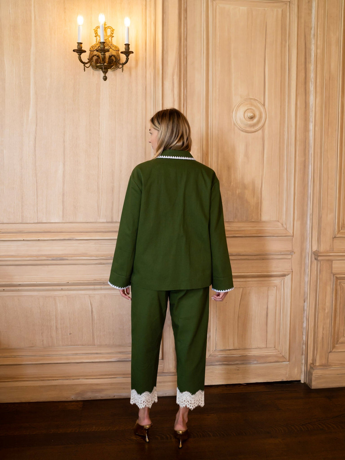 Becky Barn Jacket in Fern Twill