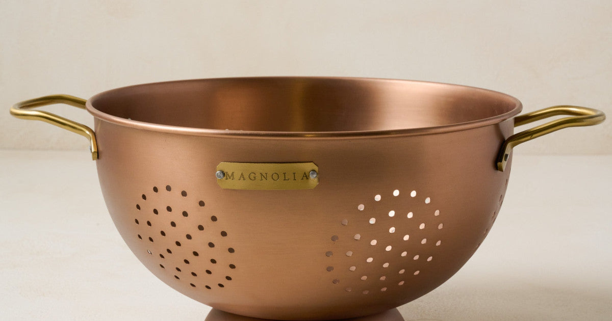 Copper and Brass Colander