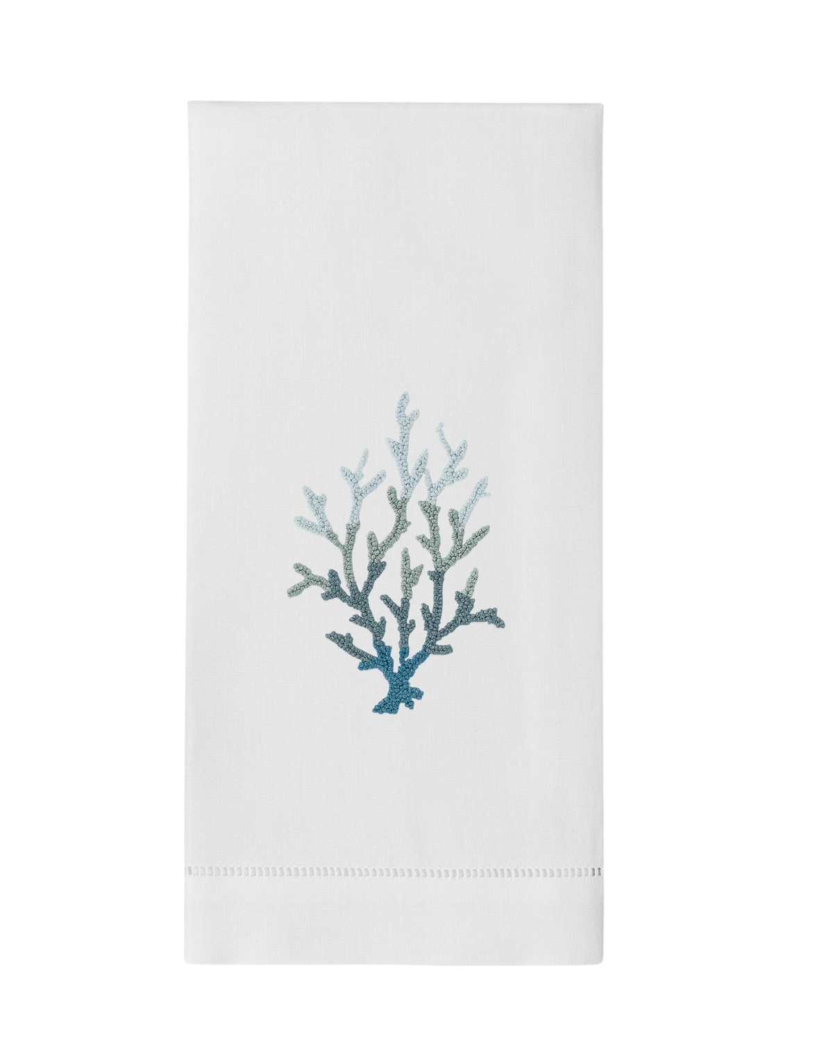 Coral Knot Blue Hand Towel