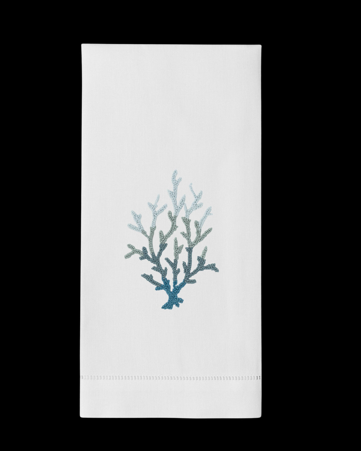 Coral Knot Blue Hand Towel