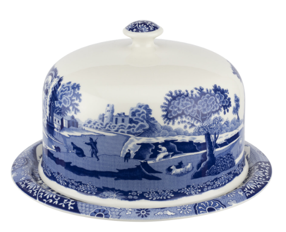Blue Italian 250th Collection Serving Platter with Dome