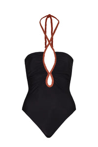 Saint Tropez One Piece in Black & Speziato