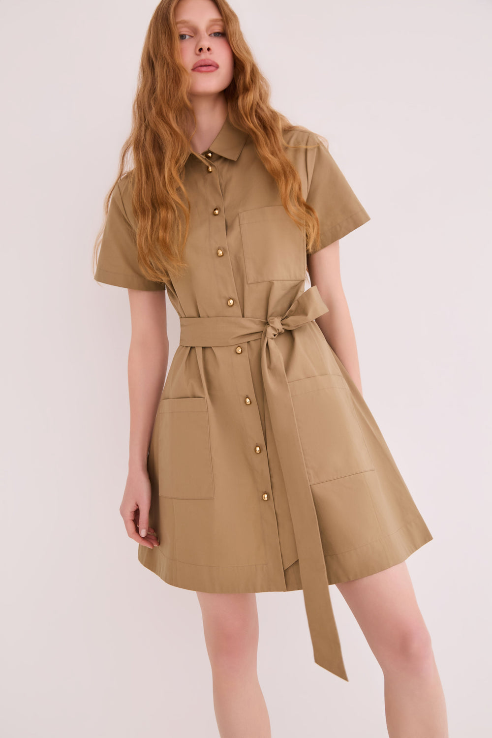 Lagos Dress in Khaki