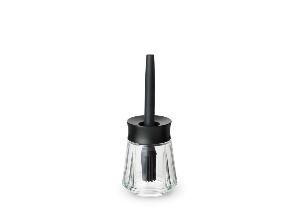 Grand Cru Marinade Glass With Brush in Black