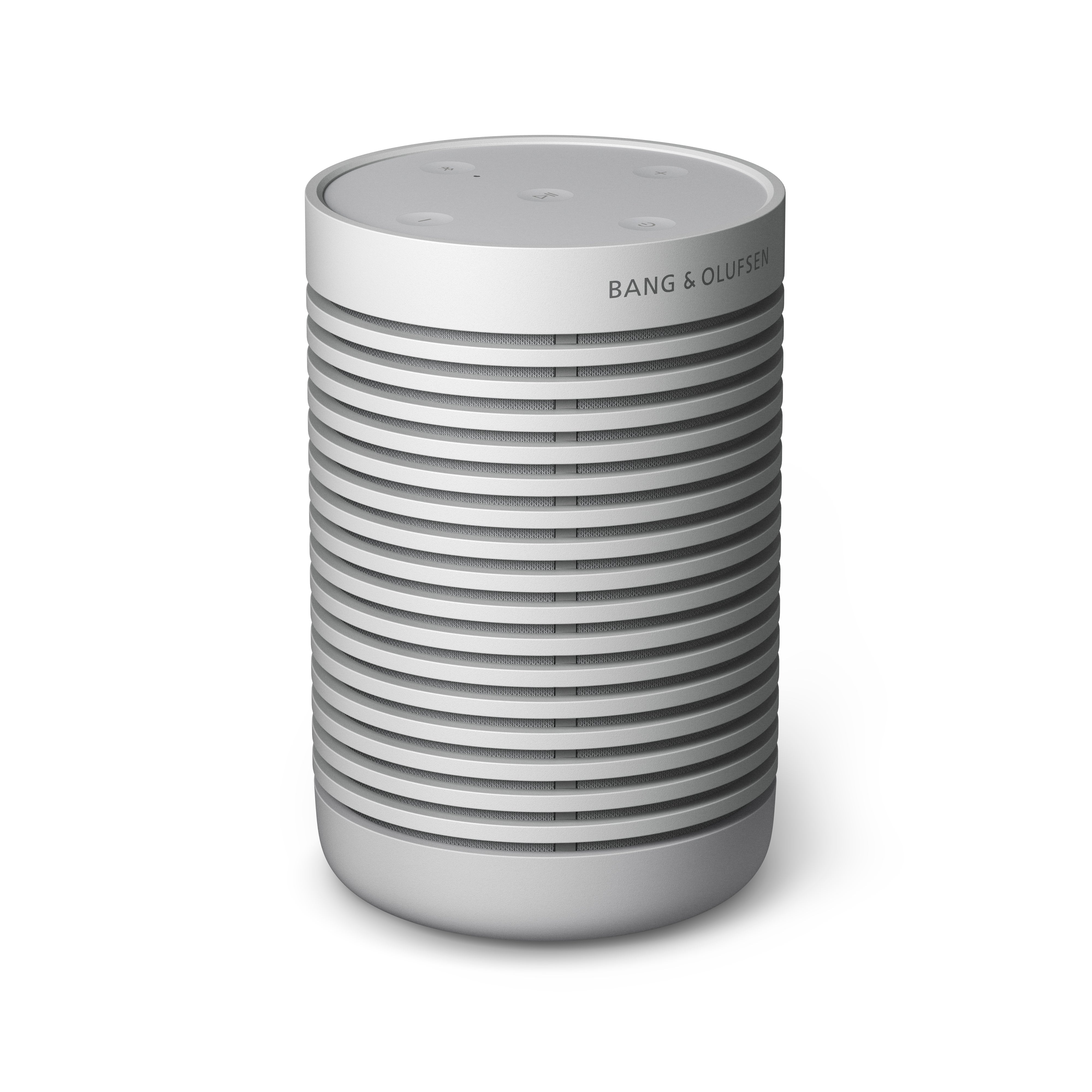 Beosound Explore Portable Bluetooth Speaker in Gray Mist | Over