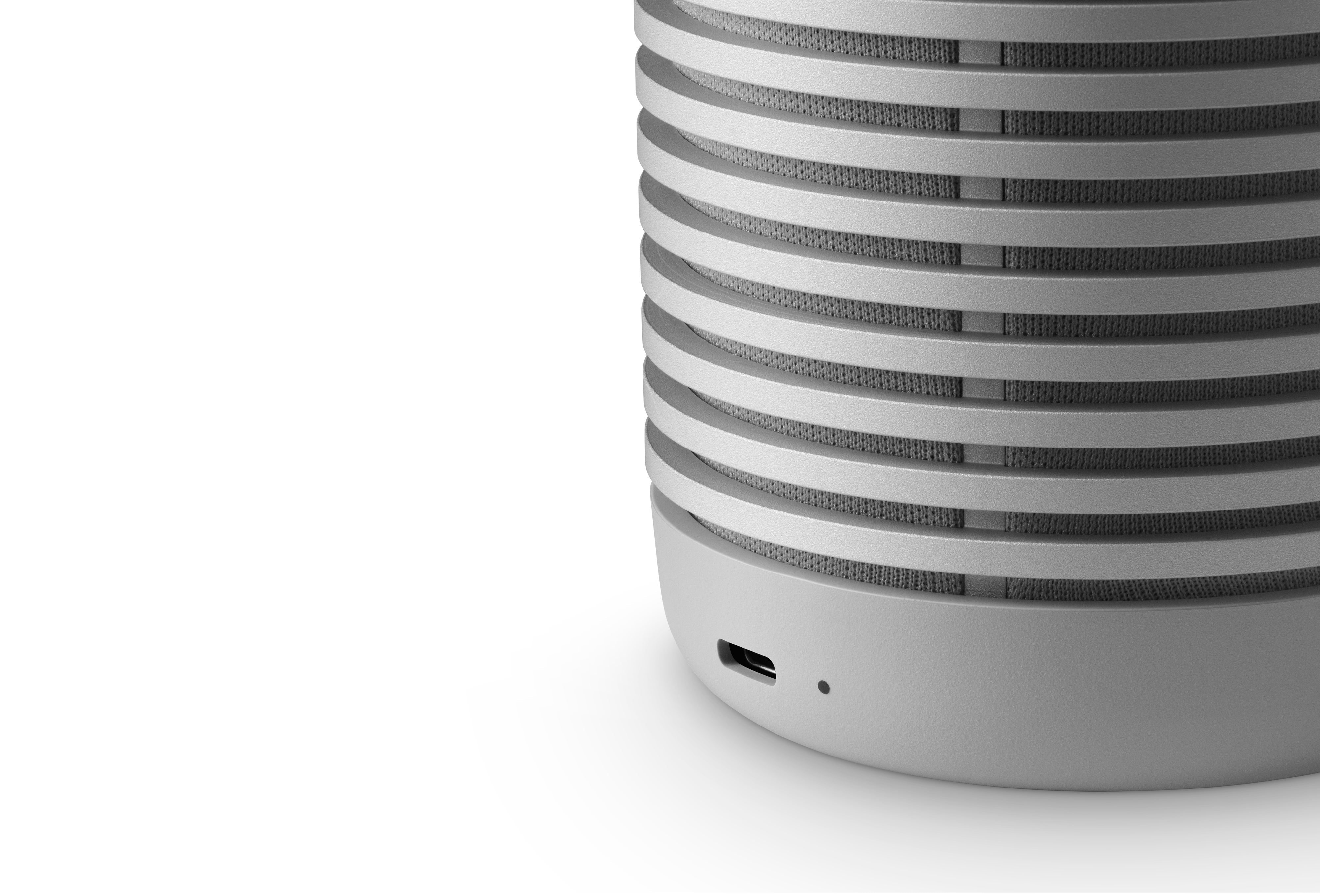 Beosound Explore Portable Bluetooth Speaker in Gray Mist | Over
