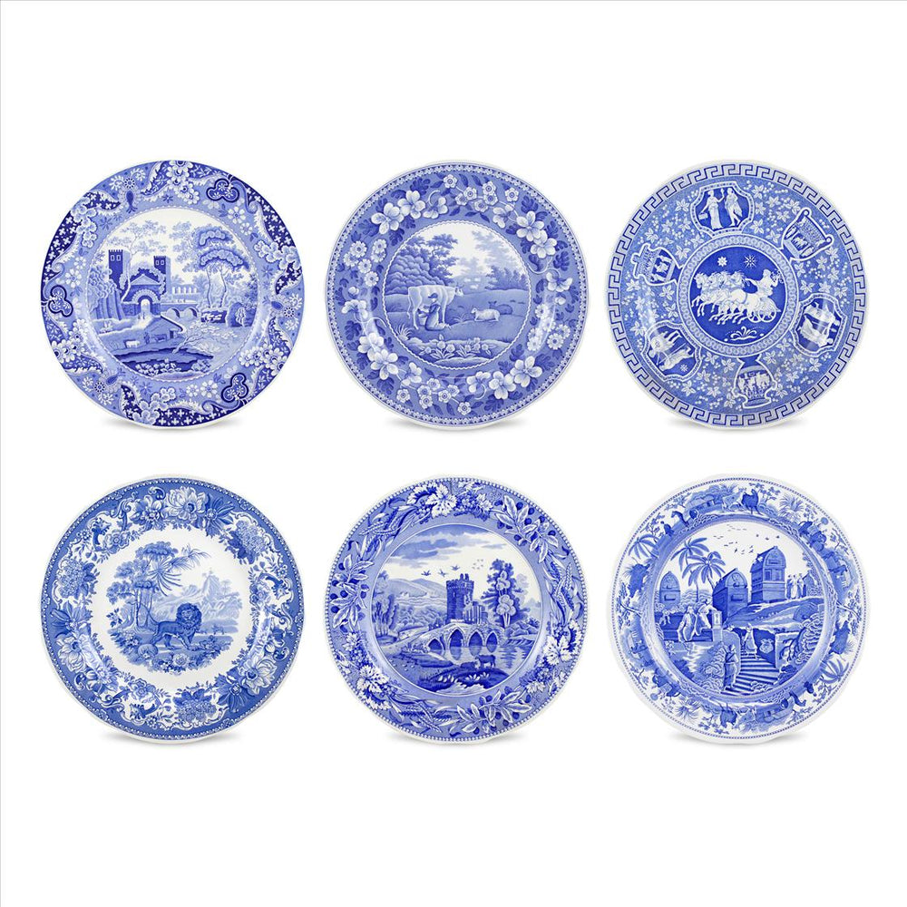 Blue Room Assorted Traditions Plates, Set of 6