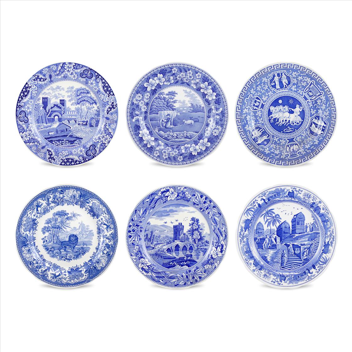 Blue Room Assorted Traditions Plates, Set of 6