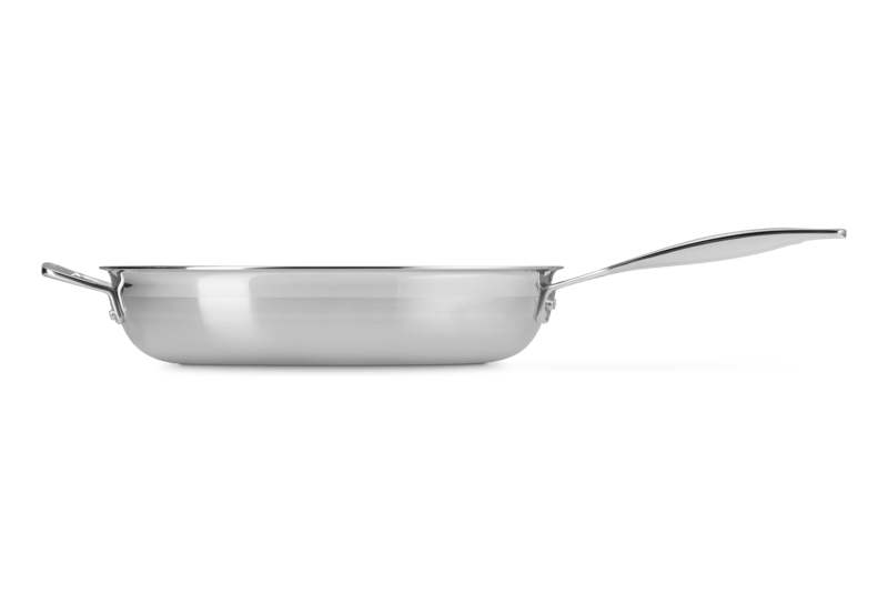 Classic Stainless Steel Round Frying Pan 12 in.