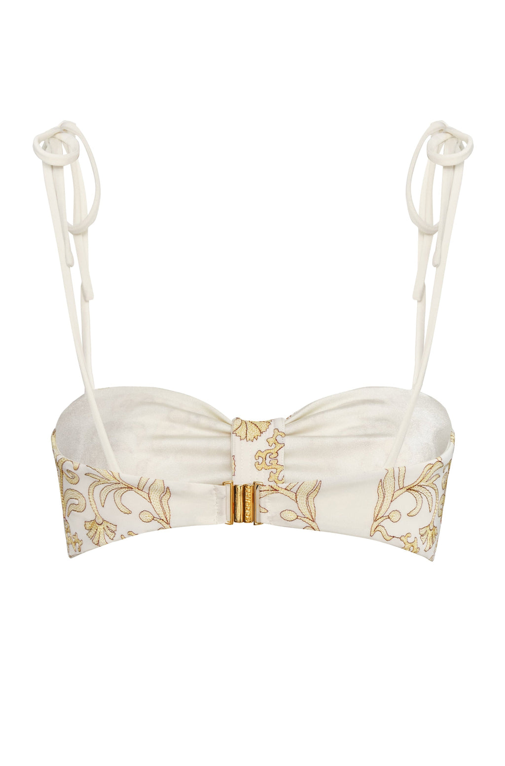 San Miguel Embroidered Top in Yellow Flowers & Ivory