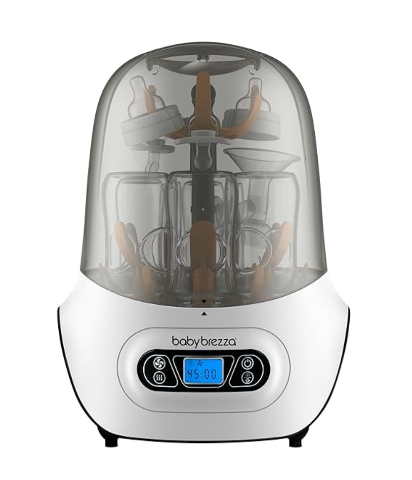 Baby Brezza Baby Bottle Sterilizer and Dryer Machine – Electric Steam Sterilization - Universal Fit - Pacifiers, Glass, Plastic, and Newborn Feeding Bottles