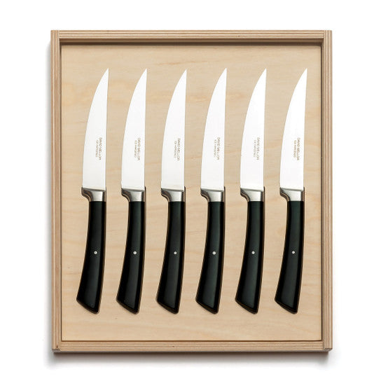 Black Handle Steak Knife Set