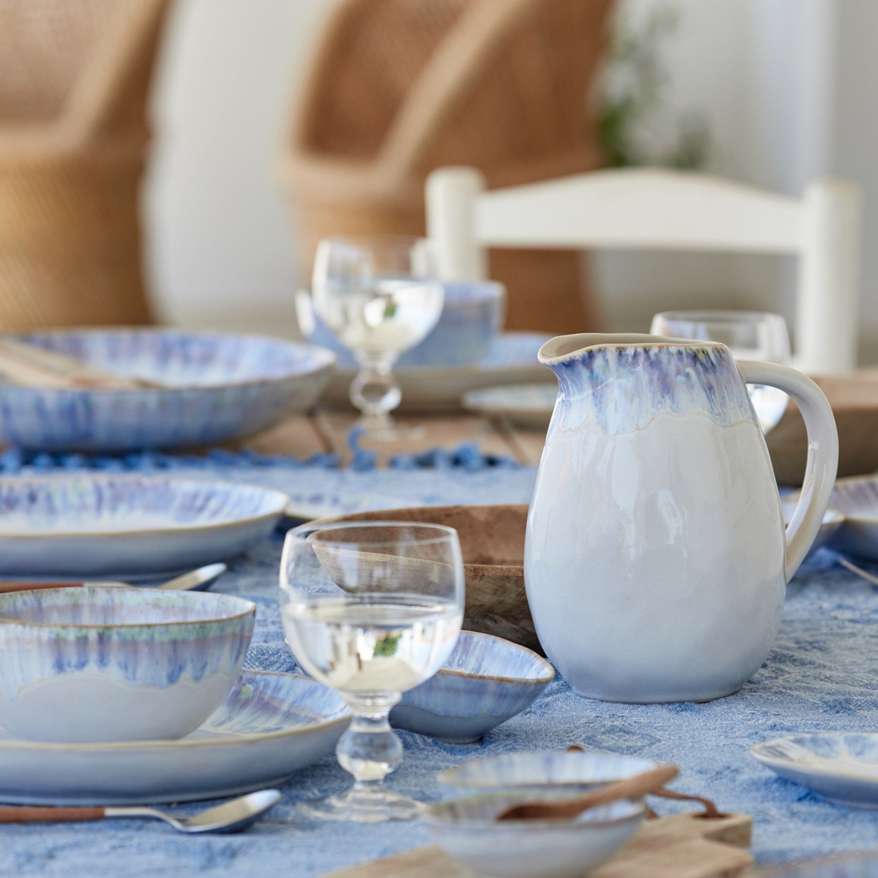 Brisa Collection Pitcher 60 oz. in Ria Blue