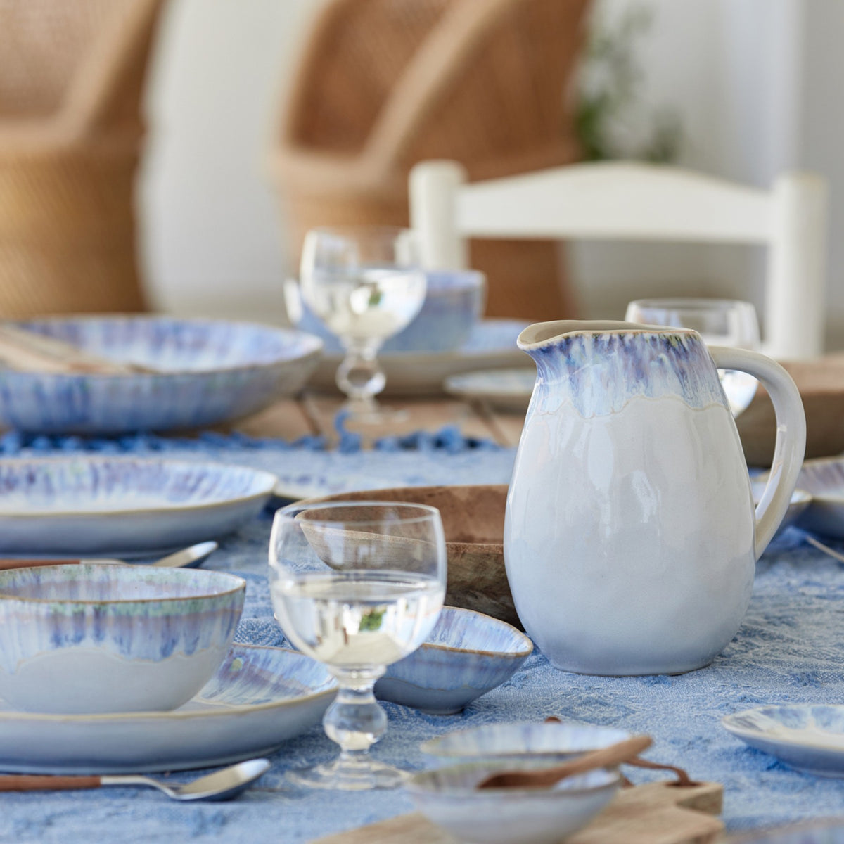 Brisa Collection Pitcher 60 oz. in Ria Blue
