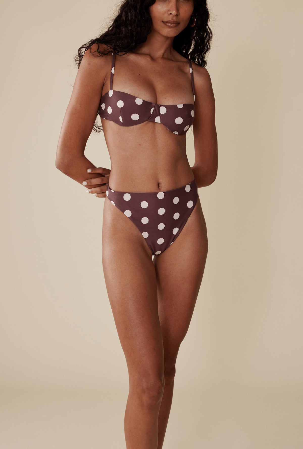 The Edie Bottom in Polka Dot