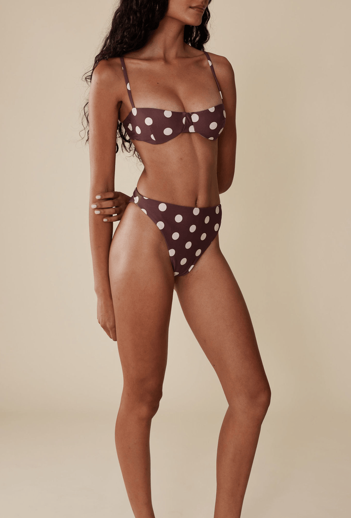 The Edie Bottom in Polka Dot
