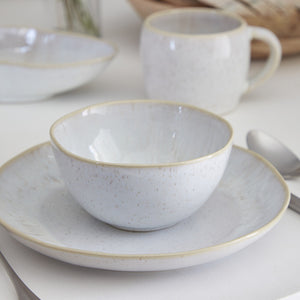 Eivissa Collection Salad Plates in Sand Beige, Set of 6