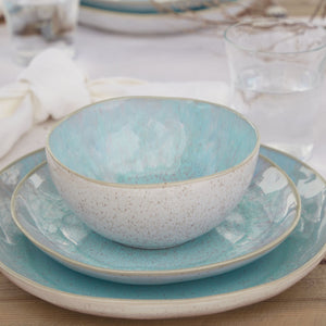 Eivissa Collection Salad Plates in Sea Blue, Set of 6